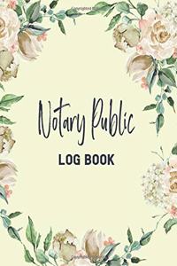 Notary Public Log Book