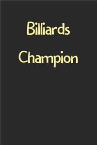 Billiards Champion