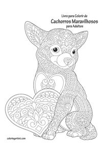 Livro para Colorir de Cachorros Maravilhosos para Adultos
