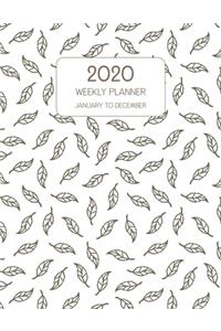 2020 Weekly Planner January to December