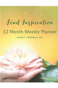 12 Month Weekly Planner