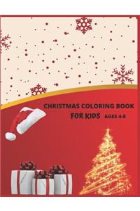 Christmas Coloring Book For Kids Ages 4-8