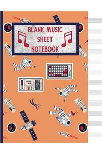 Blank Music Sheet Notebook