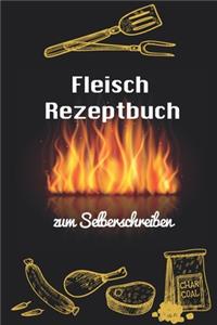 Fleisch Rezeptbuch zum Selberschreiben
