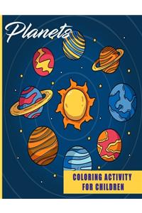 Planets Coloring Activity For Children