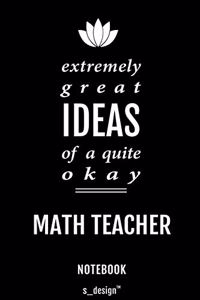 Notebook for Math Teachers / Math Teacher