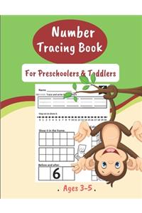 Number Tracing Book For Preschoolers & Toddlers Ages 3-5