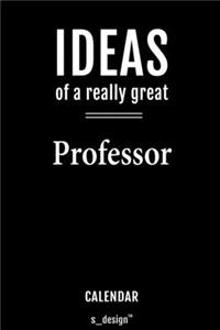Calendar for Professors / Professor