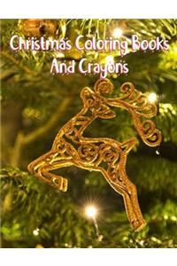 Christmas Coloring Books And Crayons