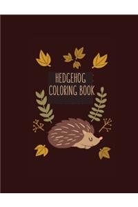 Hedgehog Coloring Book