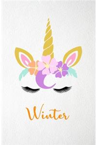 Winter A5 Lined Notebook 110 Pages