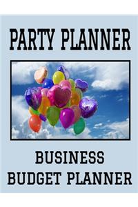 Party Planner Business Budget Planner