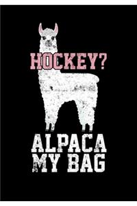 Season Statistics Notebook For Ice Hockey Games Hockey? Alpaca My Bag