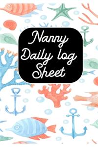 Nanny Daily Log sheet