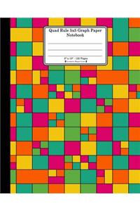 Quad Rule 5x5 Graph Paper Notebook. 8