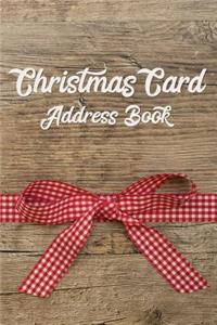 Christmas Card Address Book