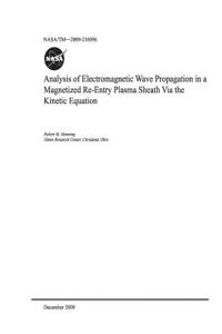 Analysis of Electromagnetic Wave Propagation in a Magnetized Re-Entry Plasma Sheath Via the Kinetic Equation