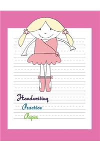 Manuscript Handwriting Practice Paper With Dotted Lines For Students K-3 8.5