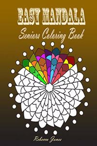 Easy Mandala Seniors Coloring Book
