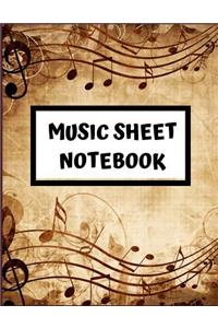 Music Sheet Notebook
