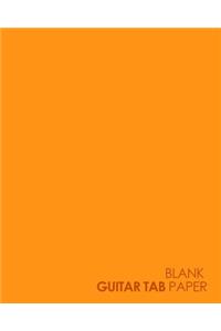 Blank Guitar Tab Paper