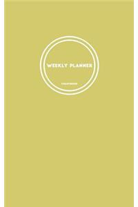 Weekly Planner Chartreuse, Weekly Planner 5 X 8