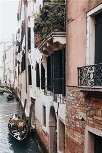 Venice Italy Canal Boat Notebook