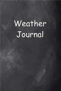 Weather Journal Chalkboard Design