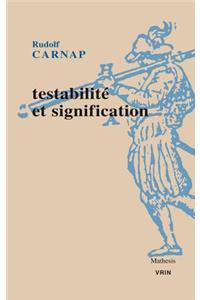 Testabilite Et Signification