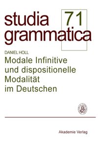 Modale Infinitive Und Dispositionelle Modalitat Im Deutschen