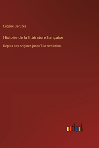 Histoire de la littérature française