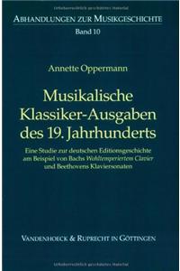 Musikalische Klassiker-Ausgaben Des 19. Jahrhunderts