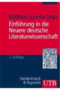 Einfuhrung in Die Neuere Deutsche Literaturwissenschaft