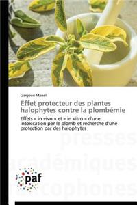 Effet Protecteur Des Plantes Halophytes Contre La Plombémie