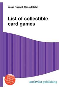 List of Collectible Card Games
