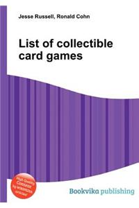 List of Collectible Card Games