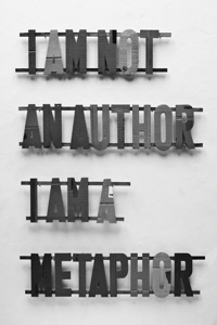 I Am Not an Author, I Am a Metaphor