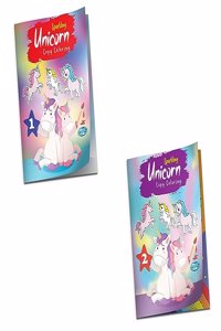 Sparkling Unicorn Copy Coloring Book Set Of 2 Books For Kids