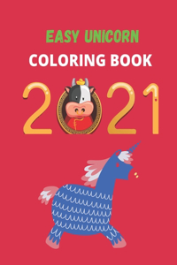 Easy Unicorn Coloring Book