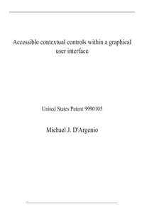 Accessible contextual controls within a graphical user interface