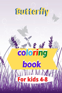 Butterfly coloring book for kids 4-8
