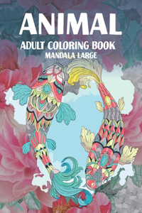 Adult Coloring Book Mandala Large - Animal