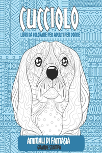 Libri da colorare per adulti per donne - Grande stampa - Animali di fantasia - Cucciolo