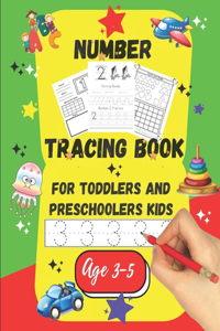 Number tracing Book For Toddlers And Preschoolers Kids Age 3-5