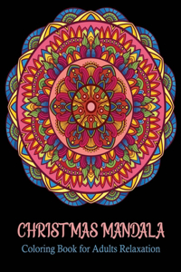 Christmas Mandala coloring book for adults relaxation