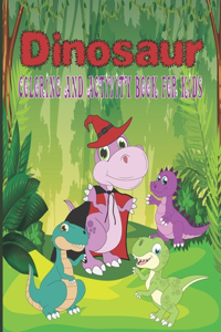 Dinosaur Coloring and Activity Book for Kids