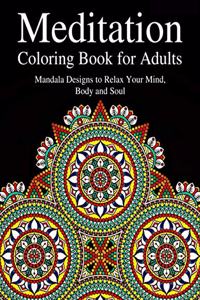 Meditation Coloring Book for Adults