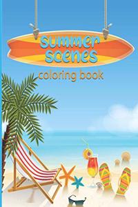 summer scenes coloring book