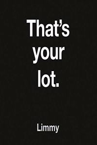 That's Your Lot