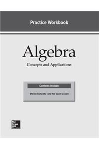 Algebra Practice Workbook: Concepts and Applications